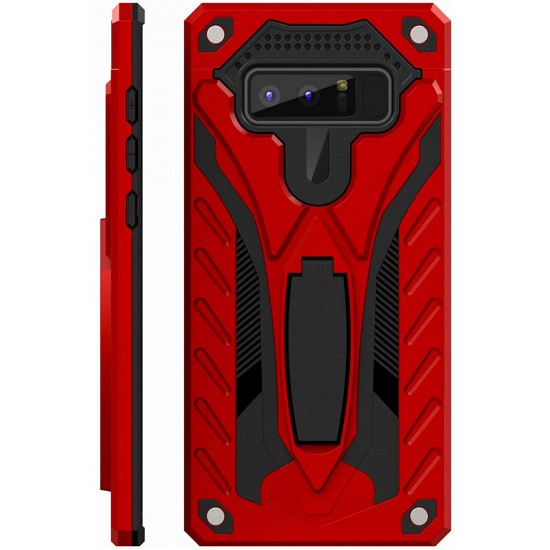 Samsung Galaxy Note 8 Heavy Duty T Kickstand Red