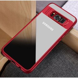 Clear with Red Case  Note 8- Black