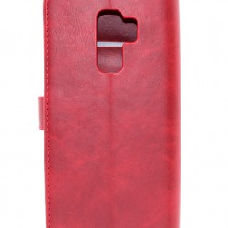 Samsung Galaxy S9 Full Wallet Cover Red