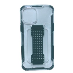 2-in-1 Clear Case with Colorful side and wrist strip for iPhone 11 - Green