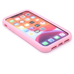 2-in-1 Color gradient Case for iPhone 11- Rose Pink