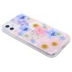 2-in-1 design case for iPhone 11- Blue Flowers