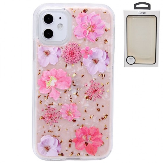 2-in-1 design case for iPhone 11- Flowers