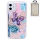 2-in-1 design case for iPhone 11- Blue Butterfly