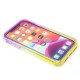 2-in-1 Multicolor Glitter clear case for iPhone 11- Yellow & Purple