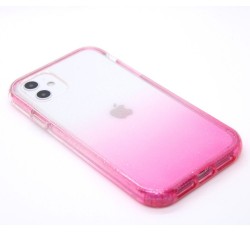 2-in-1 Multicolor Glitter clear case for iPhone 12 Pro Max- Pink