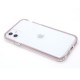 2-in-1 Multicolor Glitter clear case for iPhone 11- Rose Gold
