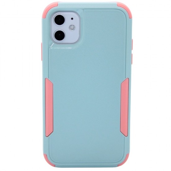3-in-1 Heavy Duty Case for iPhone 12/12 pro- Pink & Teal