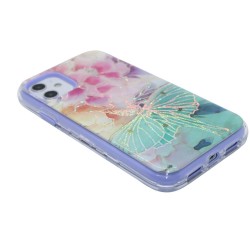3-in-1 Classic Design case for iPhone 11 Pro Max- Teal Butterfly