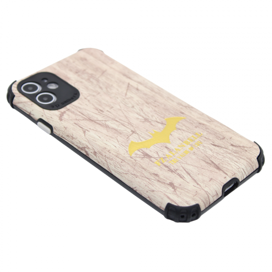 Batman Wood Case for iPhone 12 pro max- White