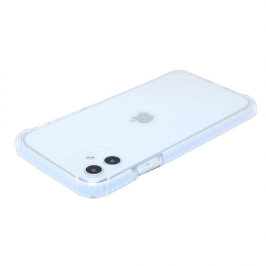 Clear case with back camera protection for iPhone 11- White
