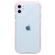 Clear case with back camera protection for iPhone 11- Light Pink