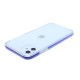 Clear case with colorful border for iPhone 11- Blue