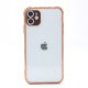 Clear case with gold base color for iPhone 11- Red