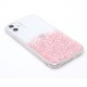 Clear case with stable glitter base case for iPhone 11- Pink