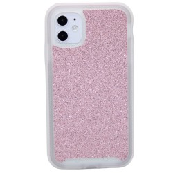 Heavy Duty glitter case for iPhone 11- Rose Gold