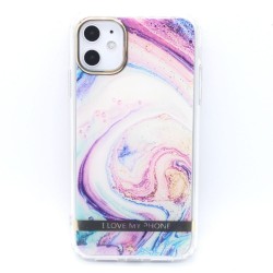 I Love My Phone Case for iPhone 11- Purple