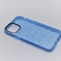 iPhone 11 Pro Max Clear Diamond Pattern Case Blue