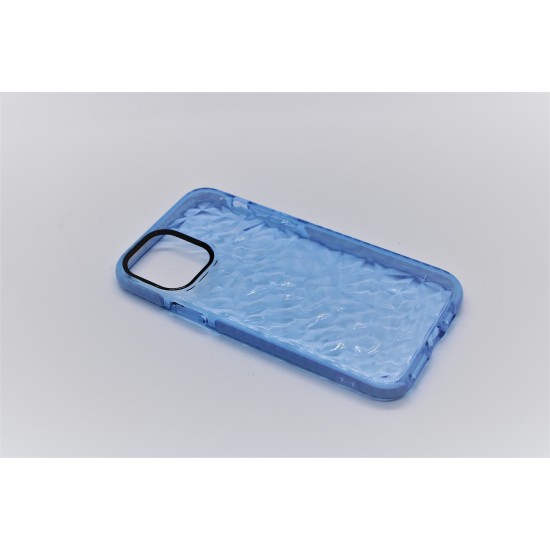 iPhone 11 Pro Clear Diamond Pattern Case Blue