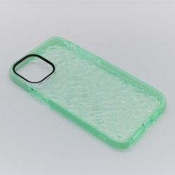 iPhone 11 Pro Max Clear Diamond Pattern Case green