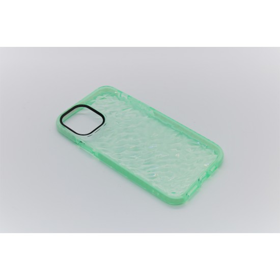 iPhone 11 Pro Clear Diamond Pattern Case green