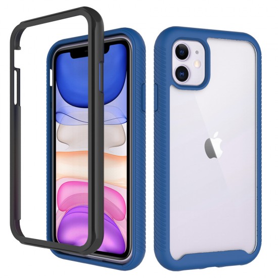iPhone XR Clear Rip Bed Blue