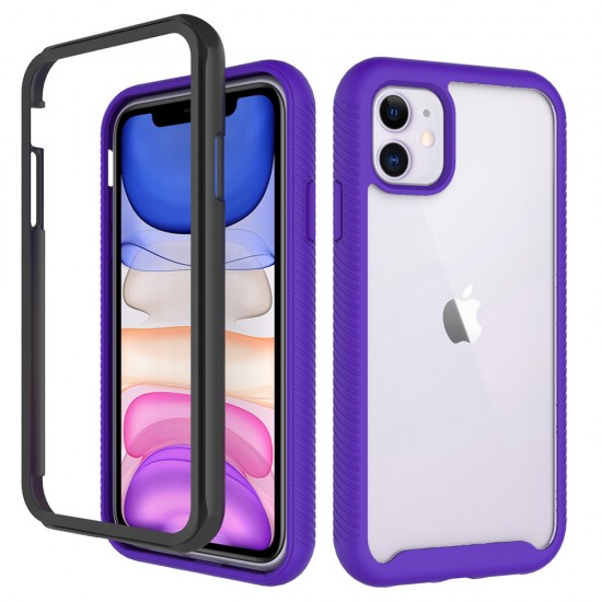 Clear Rip Bed Case For Galaxy J 3 2018- Purple