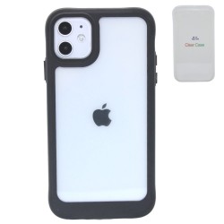 iPhone 12/12 pro Clear Rip Bed Case with retail packaging Black