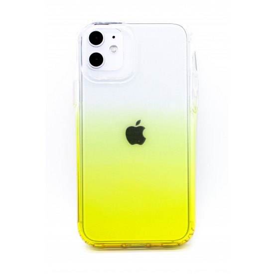 LG Stylo 5 Clear Shimmer Glitter Case Yellow