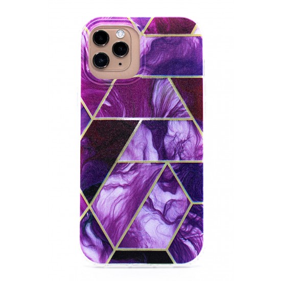 iPhone 11 Pro Max Clear Electroplated Case Purple