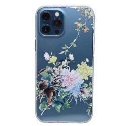 Floral Design Transparent Case classic flower iPhone 12 Pro Max