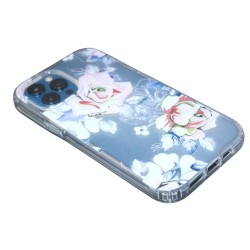 CLEAR FLOWER CASE for iPhone 12 pro max - White light color flower