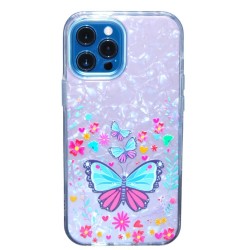 CLEAR FLOWER CASE for iPhone 12 pro max - Butterflies