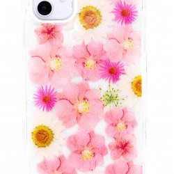 iPhone 12/12 Pro Clear Pink Classic Flowers 