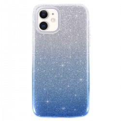 iPhone 11 Pro Max Clear Shimmer Glitter - Blue