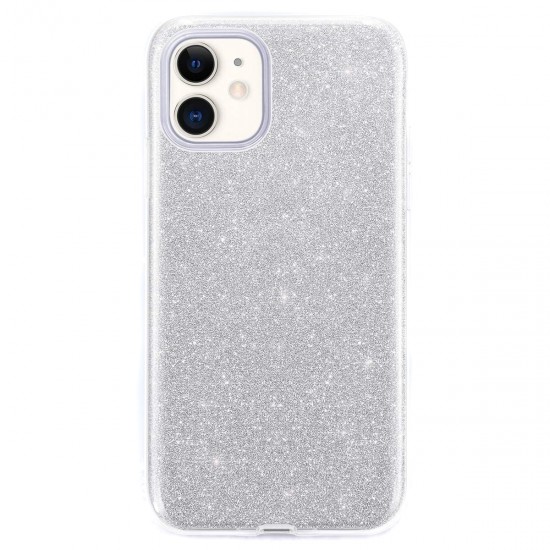 Samsung Galaxy Note 10 Clear Shimmer Case- Silver