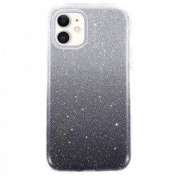 iPhone 11 Pro Max Clear Shimmer Glitter - Silver