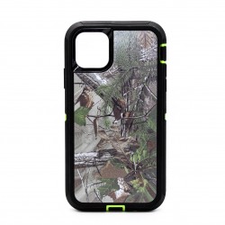 iPhone 11 Pro Max Defender Armor Case With Holster Green Camo