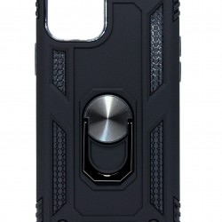 iPhone 12/12 pro Heavy Duty Magnetic Ring Case Black