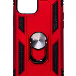 iPhone 11 Heavy Duty Magnetic Ring Case Red