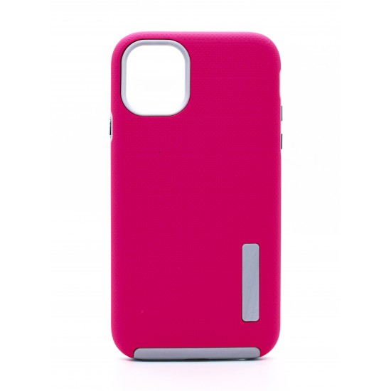 iPhone 11 Pro Max Stripes TPU Hybrid Pink