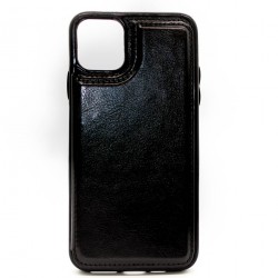 iPhone 11 Pro Max Back Wallet Leather Black