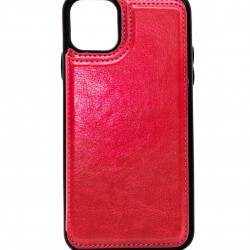 iPhone 11 Pro Max Back Wallet Leather Red