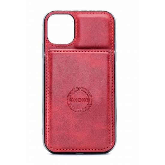 iPhone 11 Pro Max Back Wallet Magnetic Red