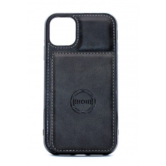 iPhone 12/12 Pro Back Wallet Magnetic Black 