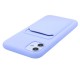 Silicone Back wallet case for iPhone 11- Purple