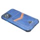 King back wallet case for iPhone 12/12 Pro- Blue