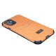 Fzalanbell back wallet case for iPhone 11- Brown