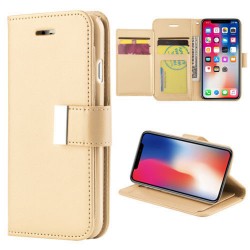 Extra pocket wallet case for iPhone 11- Gold
