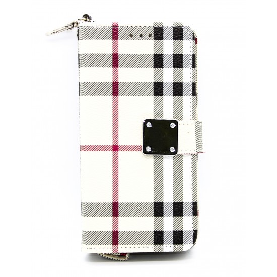 iPhone 7/8/SE Full Wallet Chanel Case White